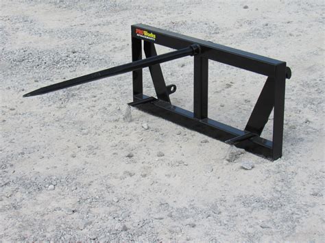 plans to build a hay spear for skid steer|skid steer hay spear attachment.